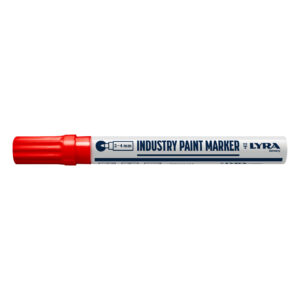 Verfstift Industrie, punt 2-4 mm Rood