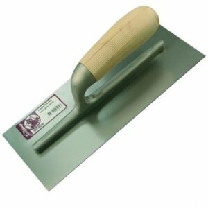 Plakspaan RVS blank hout greep 280x120