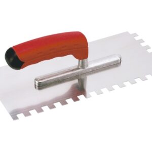 Plakspaan getand 6mm RVS softgrip 280x130mm