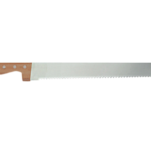 Knauf Isolatie mes
Stevige houten grip, lang gekarteld lemmet (360 mm)
snijdt soepel door glaswol en minerale wol